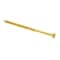Prime-Line Wood Screw, Flat Head, Phillips Drive No. 8 X 3in Solid Brass 50PK 9035396 - alternate 1